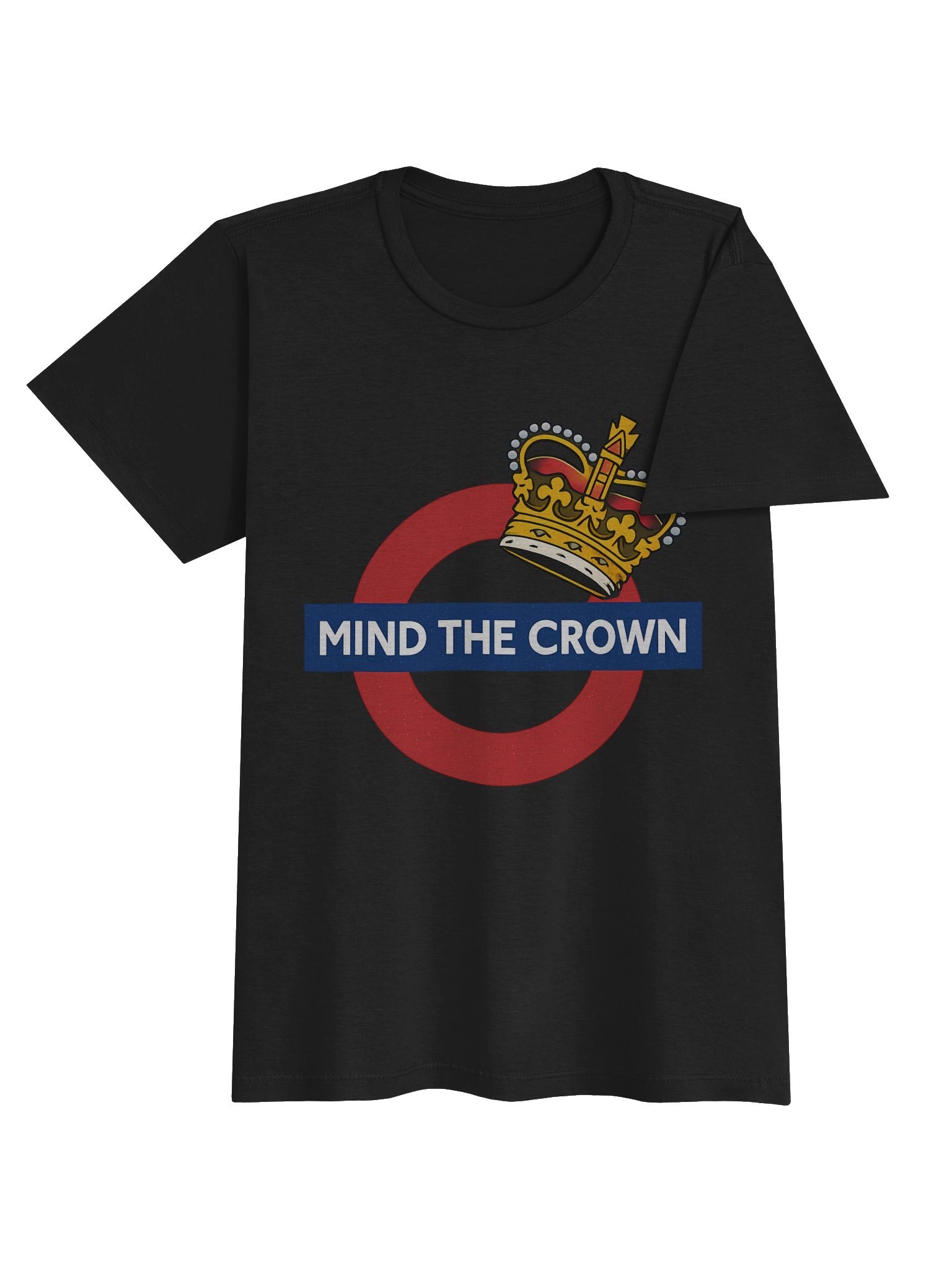 England "Mind The Crown" Women’s T-Shirt | London Underground Inspired Graphic Tee – British Heritage Streetwear product image (5)