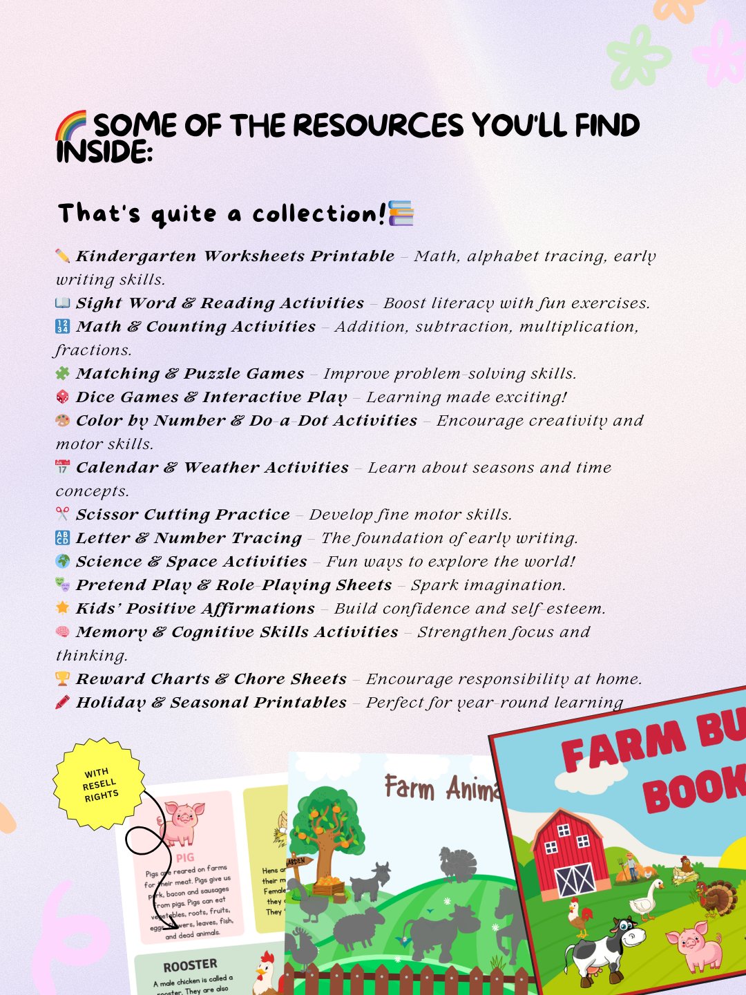16,000+ Learning Resources for Preschool & Kindergarten | MRR PLR Bundle product image (2)