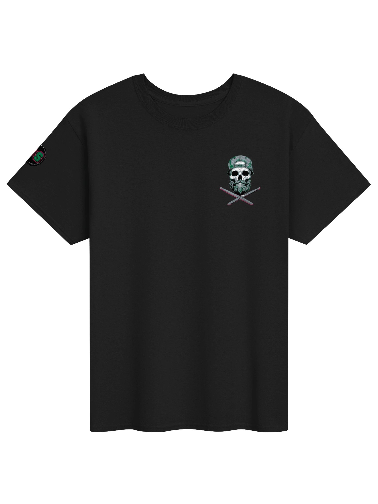 Beardy Skull - Green/pink product image (1)
