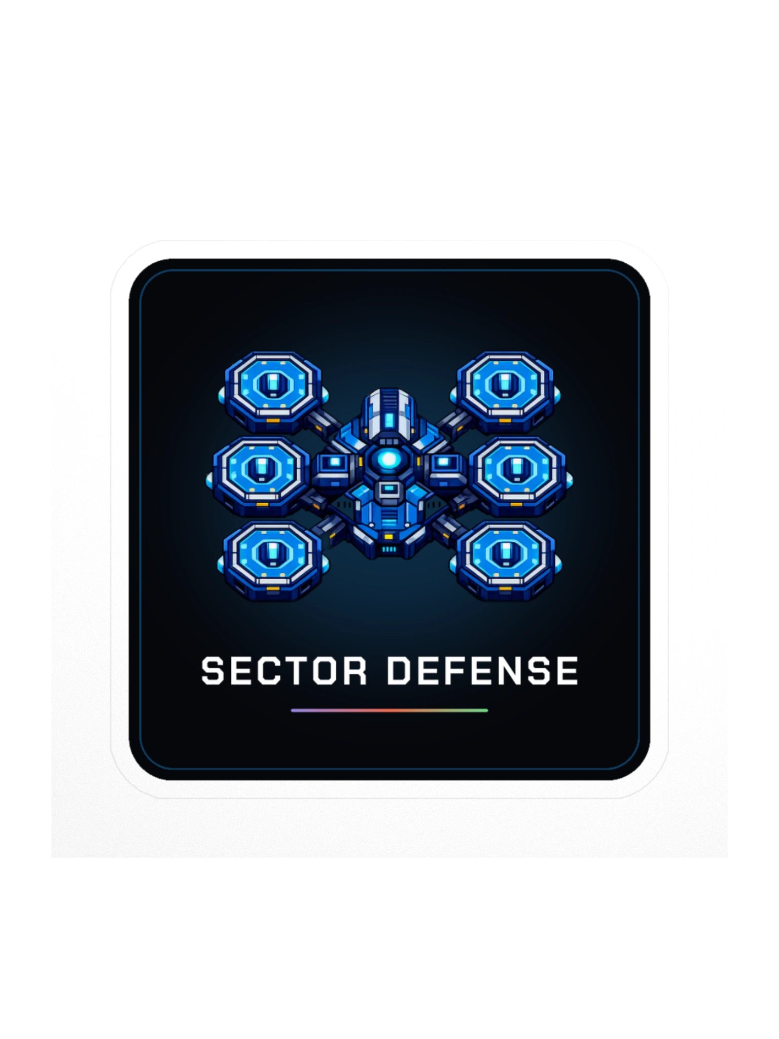 Sector Defense Azure Voyager Sticker product image (1)