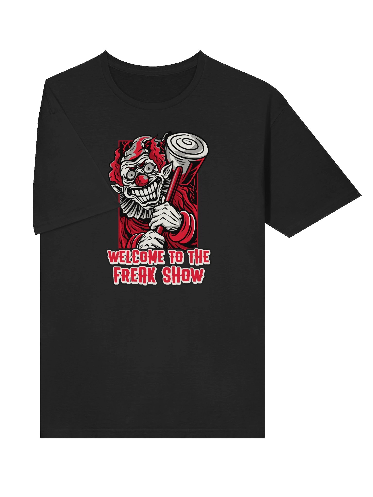 Welcome to the Freak Show T-Shirt – Creepy Evil Clown Tee, Scary Circus Halloween Shirt product image (31)