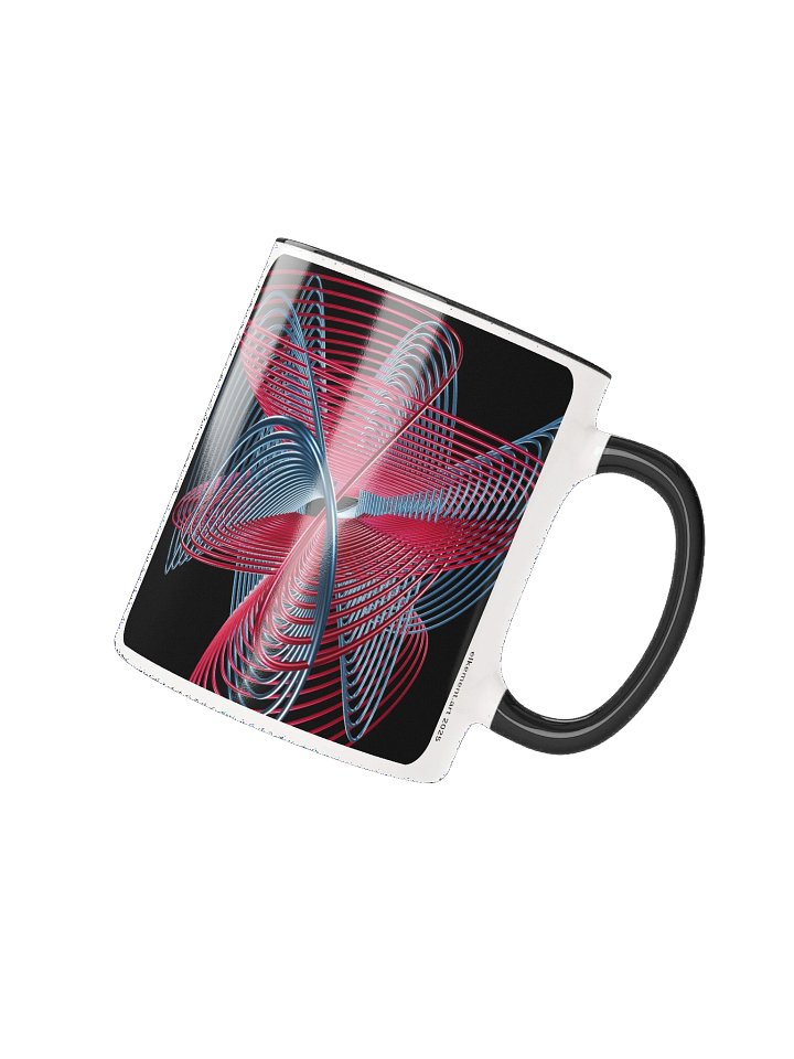Oscilloscopic Dance 3+4 - Lissajous Figures Mathematical Art Mug product image (1)