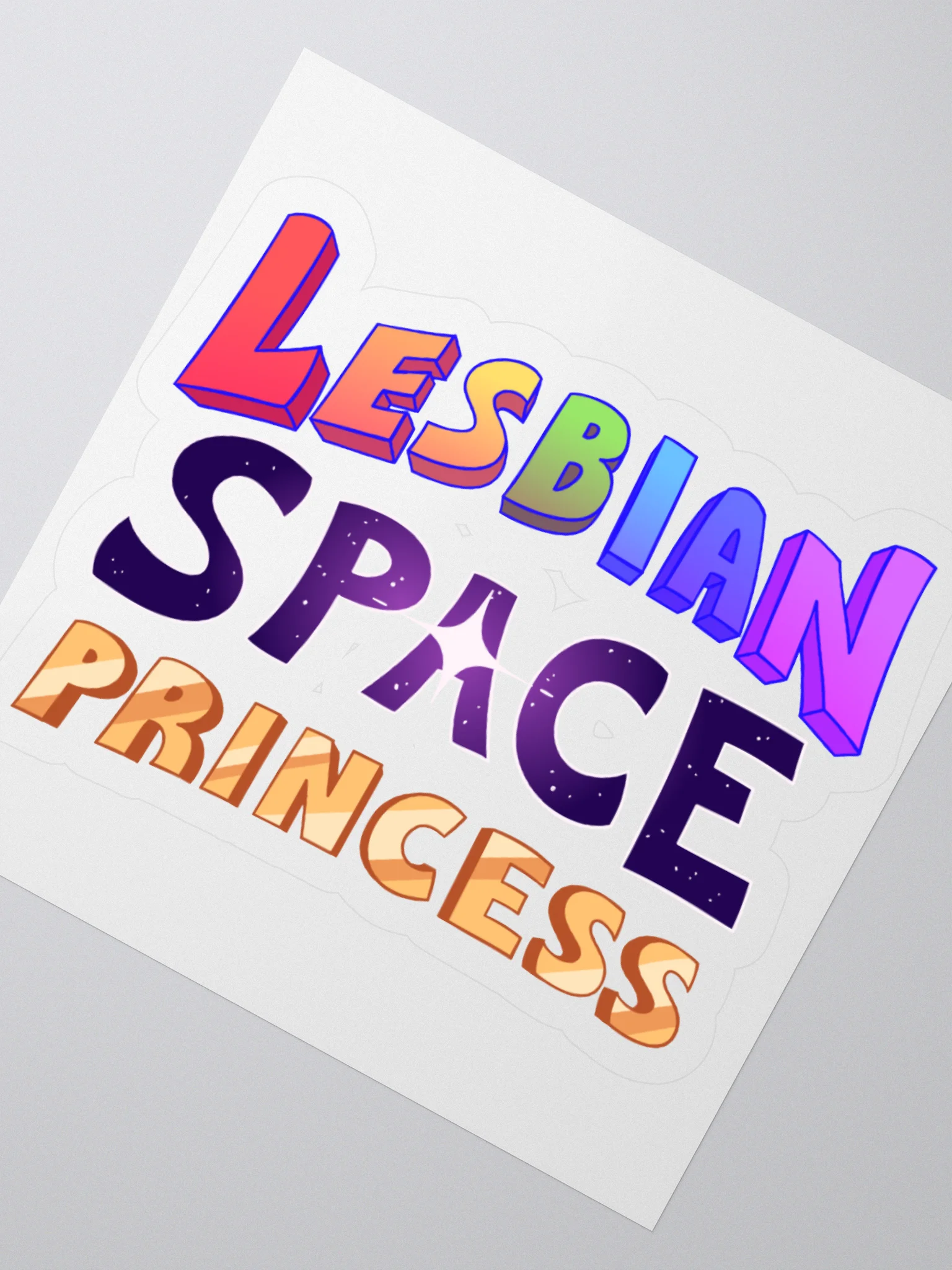 Lesbian Space Princess Sticker product image (2)