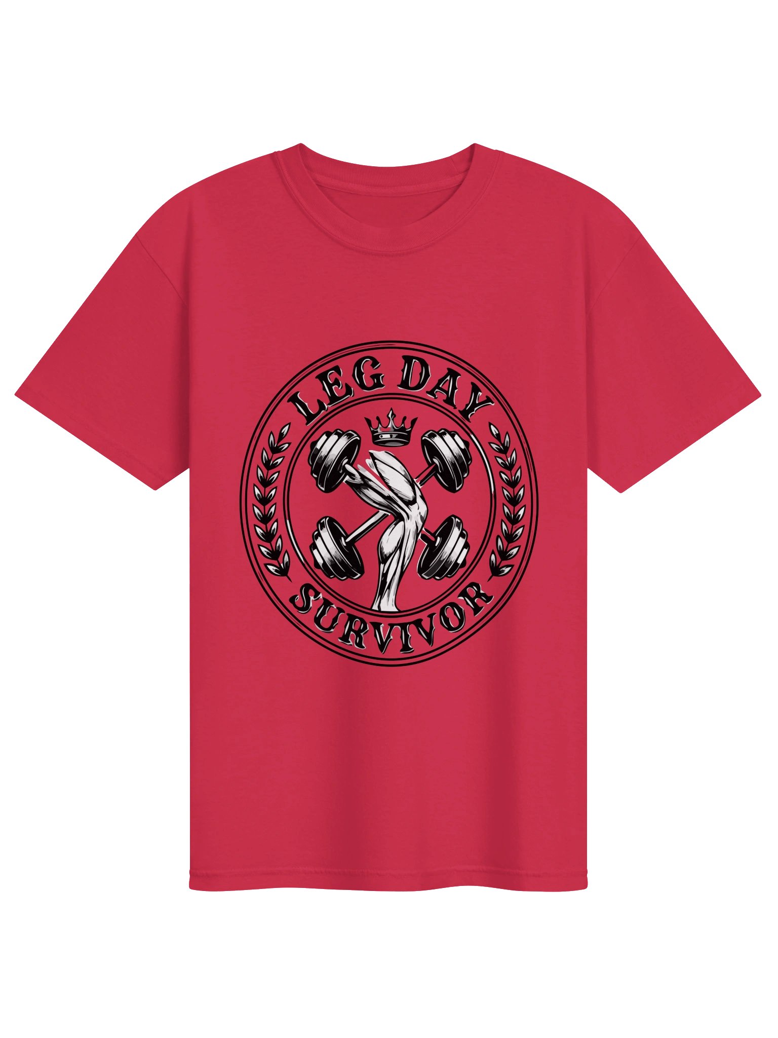 Leg Day Survivor - Vintage Crest Gym T-Shirt product image (1)
