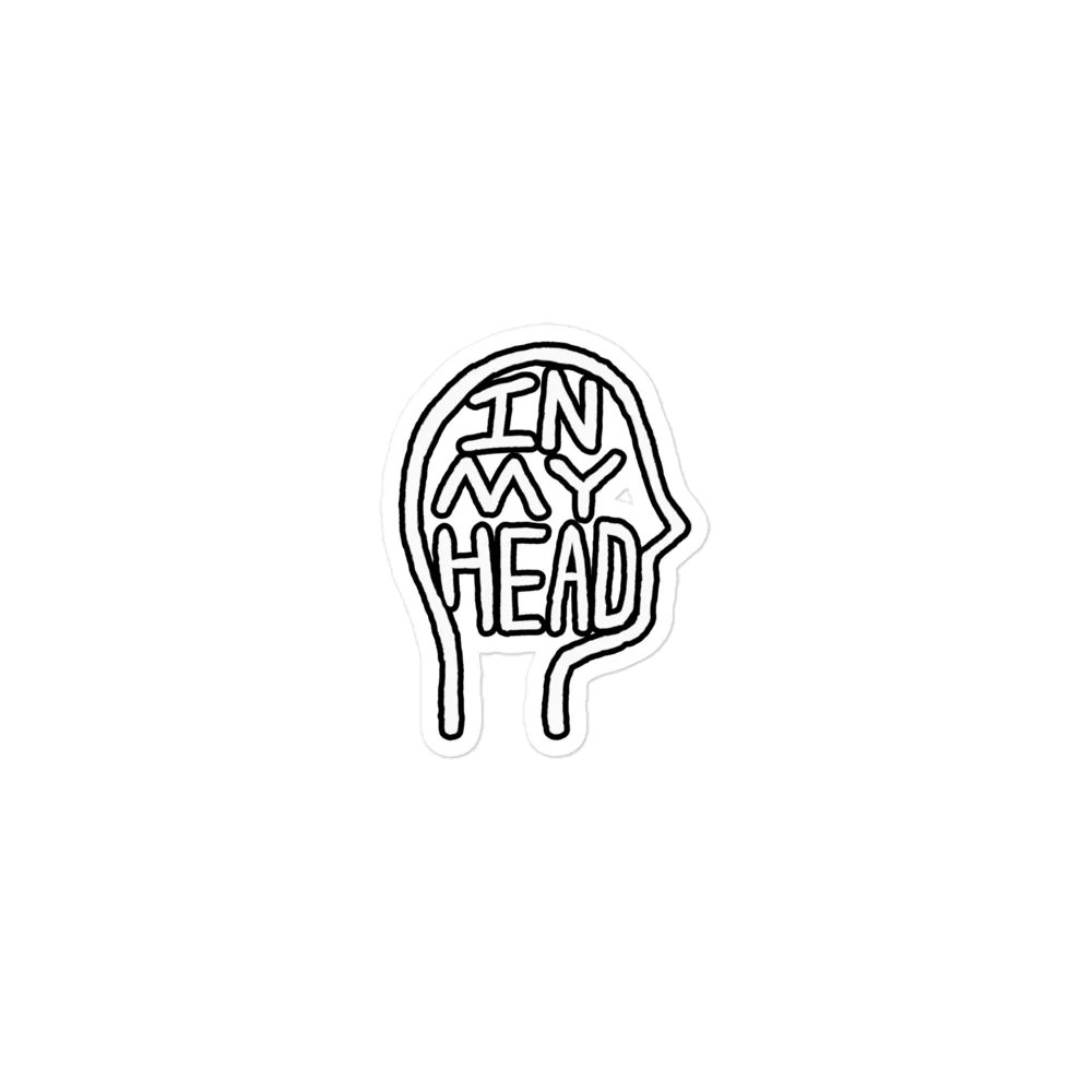 In My Head (lined design) magnet product image (1)