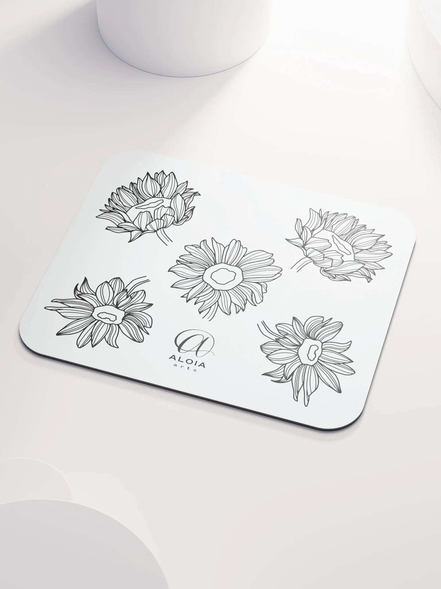Doodle Flowers Mouse Pad product image (3)