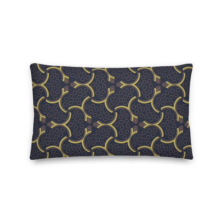 Fractal Fever Geometric Accent Pillow - Modern Minimalist All-Over Print Home Decor product image (2)