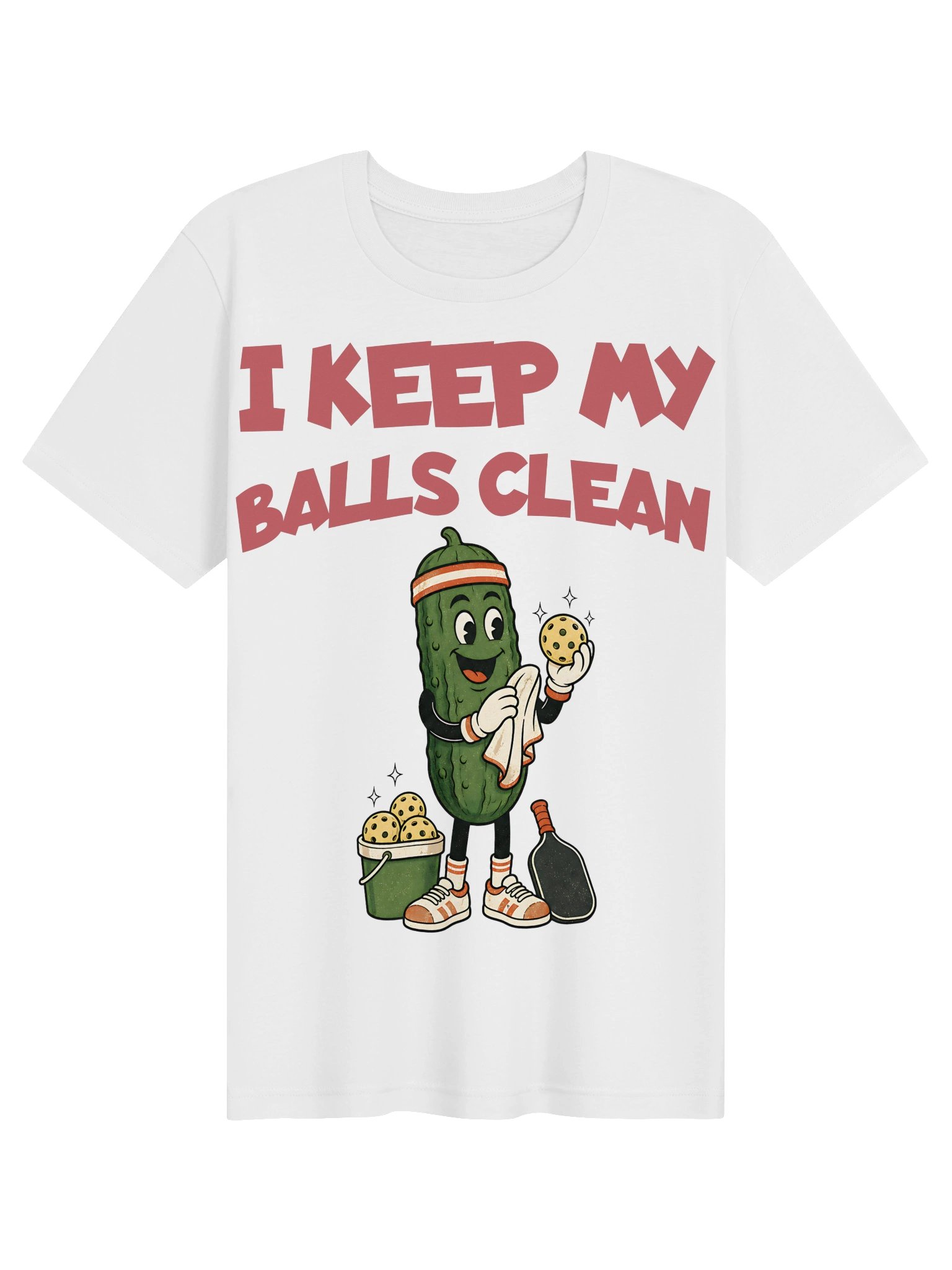 I Keep My Balls Clean Funny Pickleball T-Shirt product image (2)