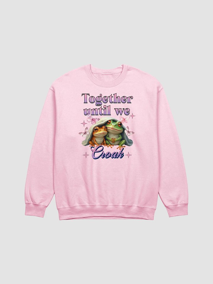 Together Until We Croak Frog Froggy Love Cozy Crewneck product image (1)