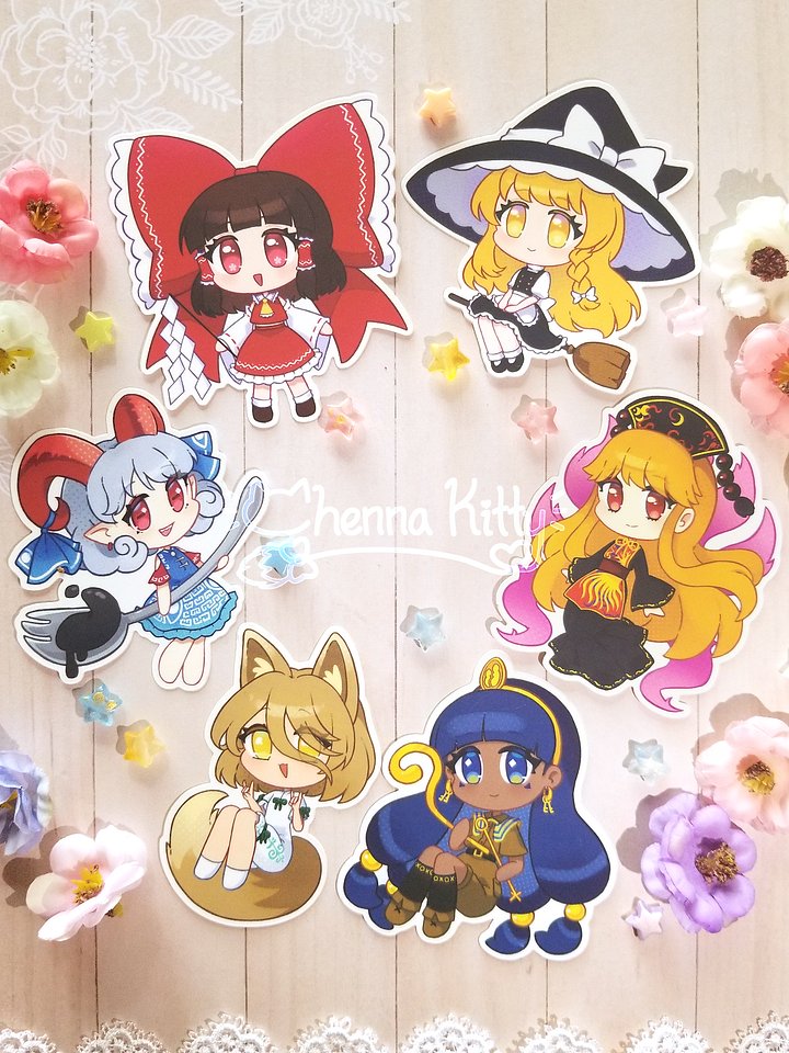 Touhou Vinyl Stickers product image (1)