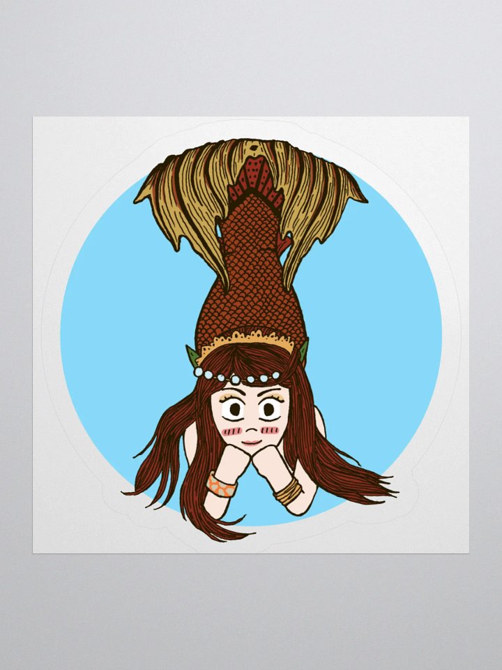 Raina Mermaid Sticker in Blue product image (1)
