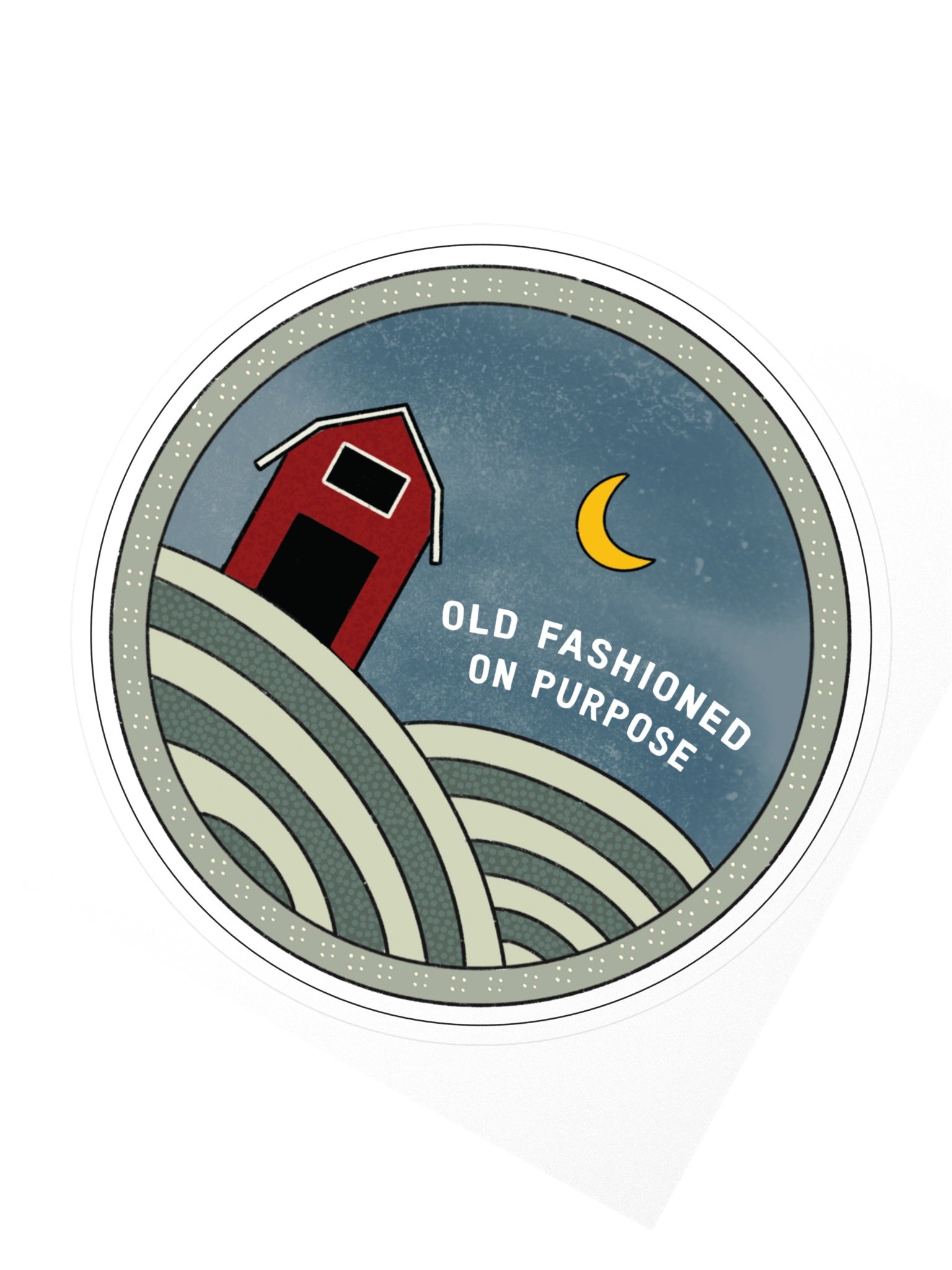 Old Fashioned on Purpose Sticker product image (2)