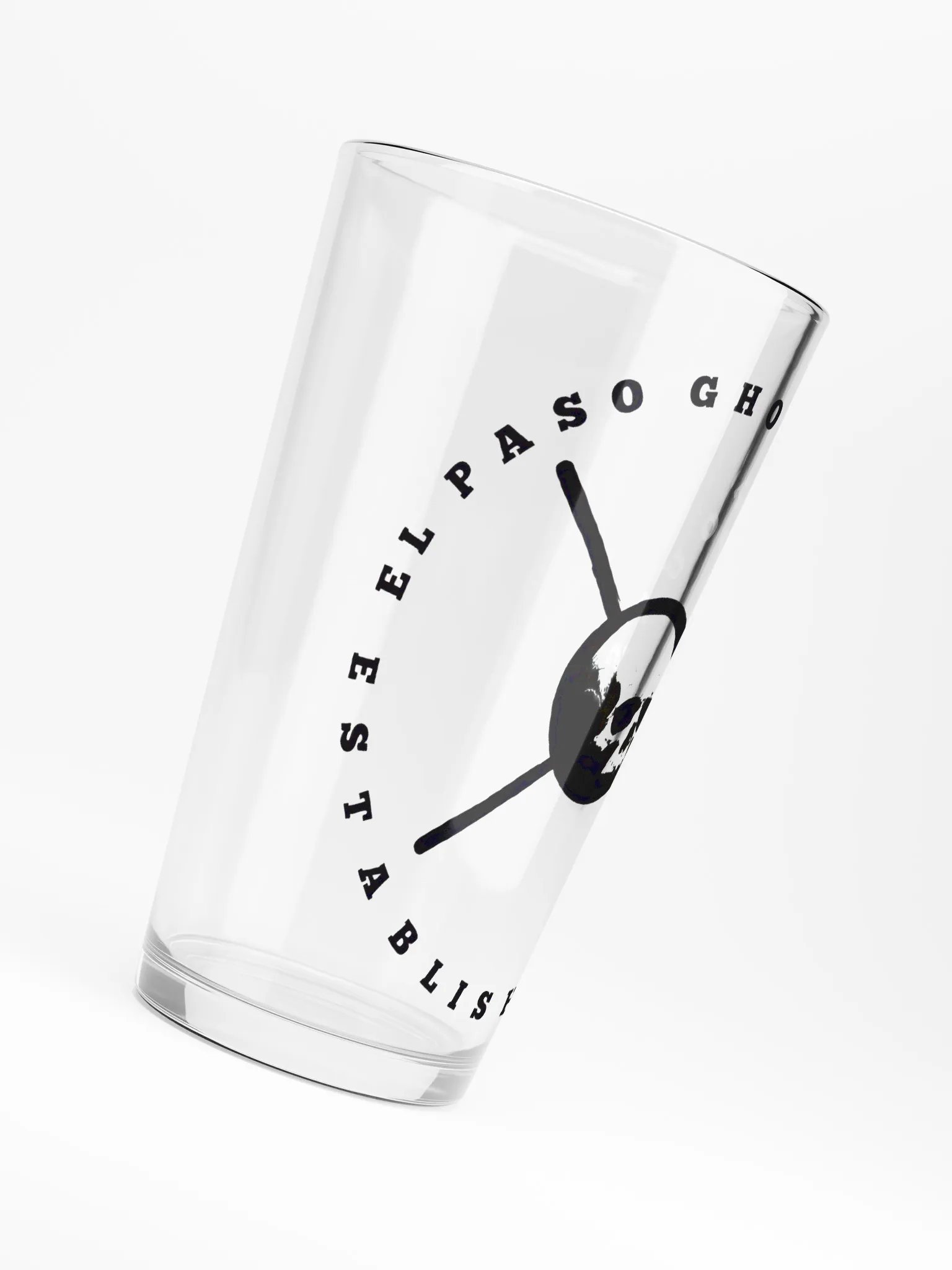 Skull Crossbones Shaker Pint Glass product image (6)