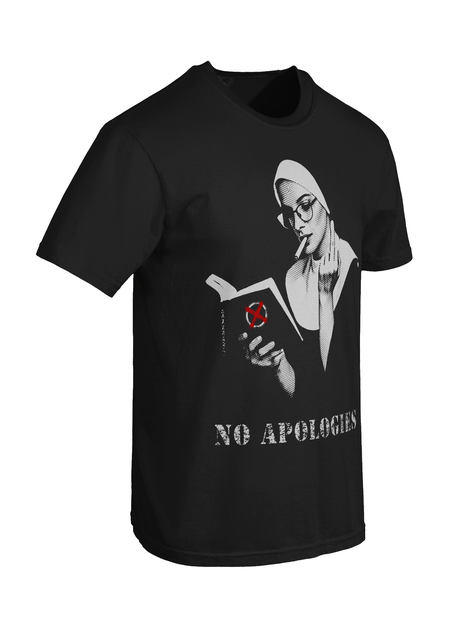 No Halo. No Apologies. // Nun // Heavyweight Vintage Graphic Tee product image (4)