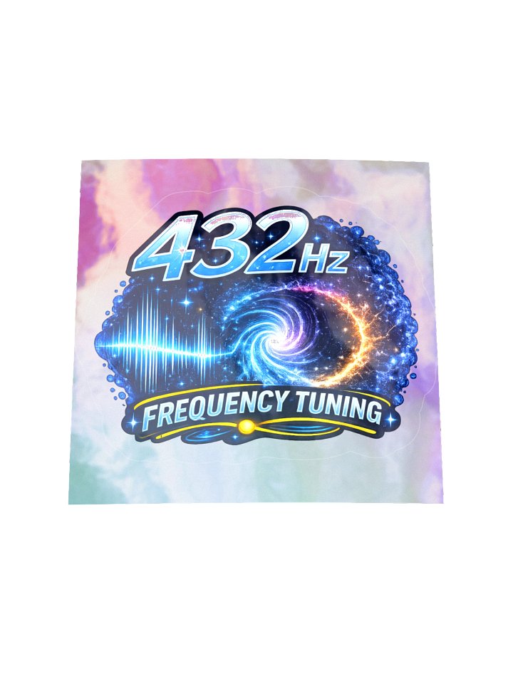 432 Hz Frequency Sticker on Holographic backing product image (2)