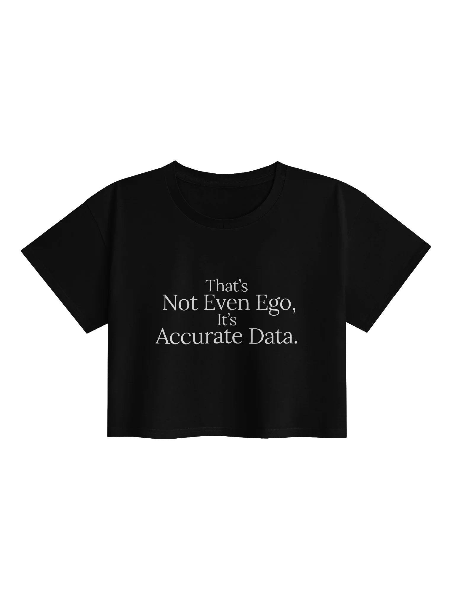 Accurate Data Black Crop T shirt product image (1)