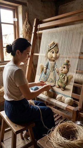 Woven Artwork. Chipmunk art comes alive.

#EcoCreative #ViralCraft