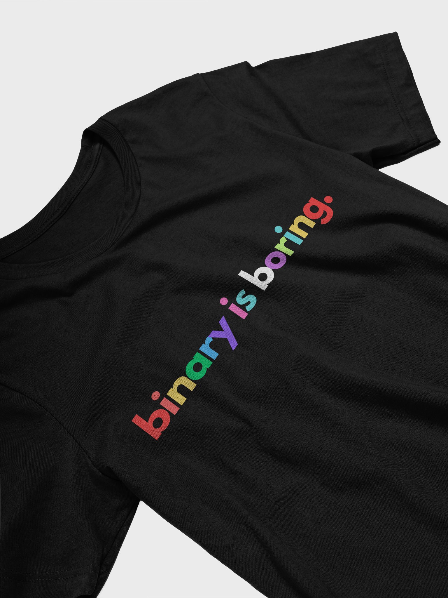 Binary is Boring (Rainbow) tee product image (13)