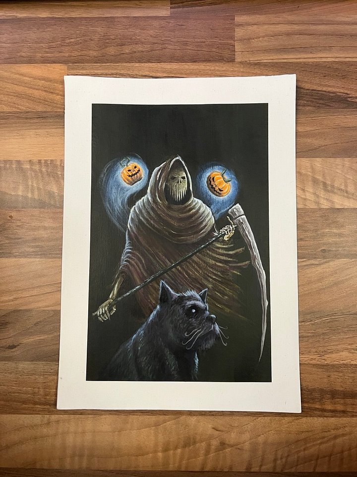 Reaper Acrylic Painting Original Artwork product image (1)