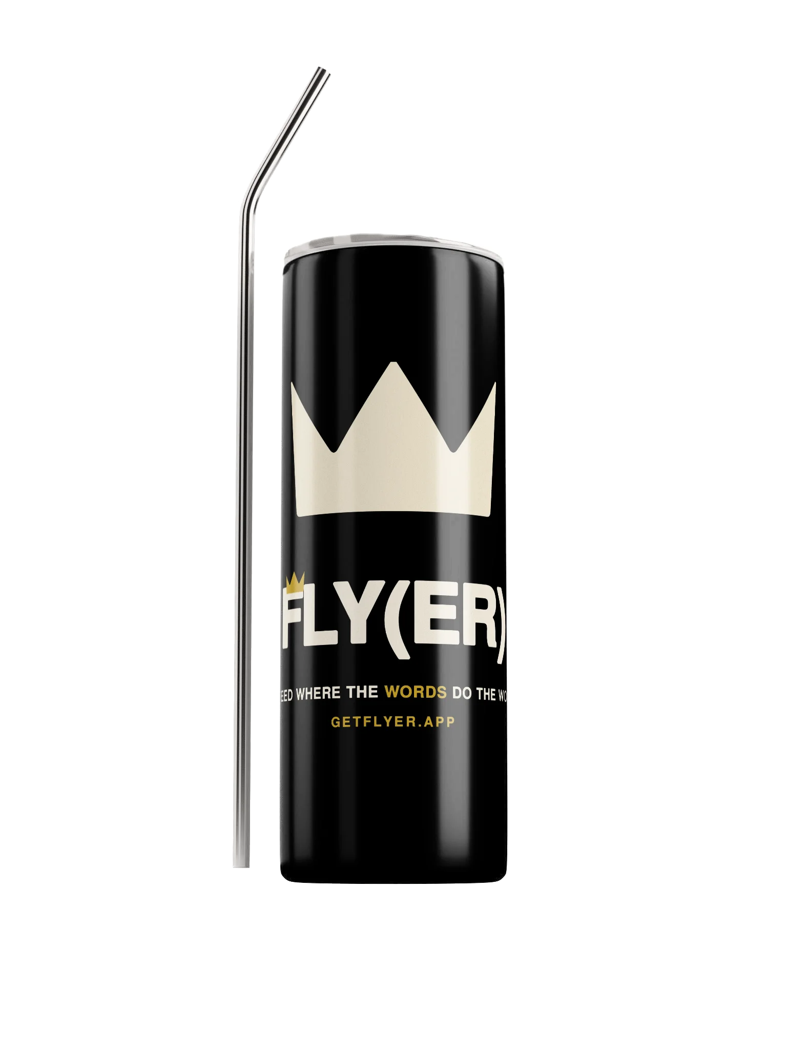 The Flyer Tumbler — Black & Cream product image (1)