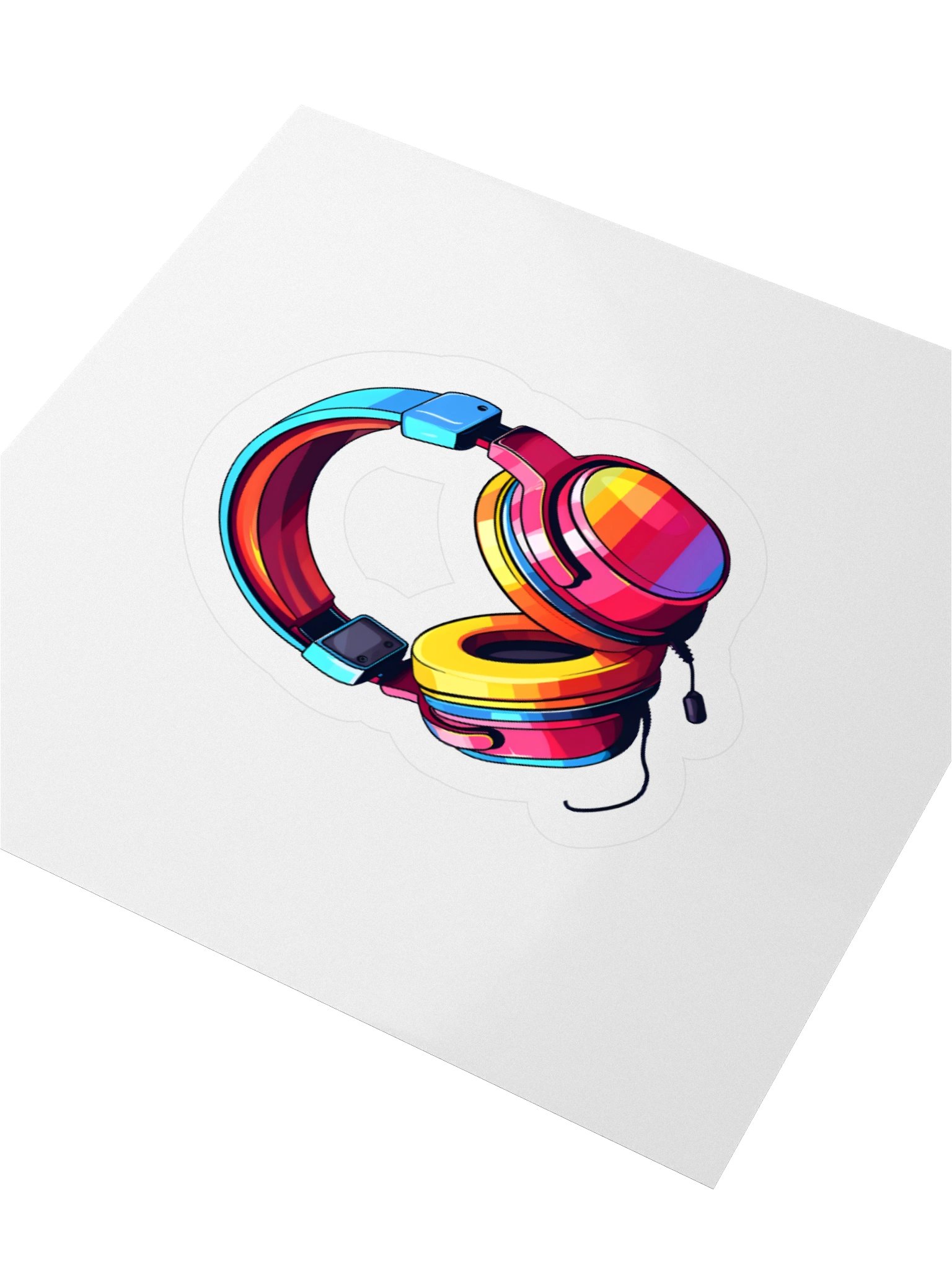 Vibrant Beats Kiss Cut Stickers product image (9)