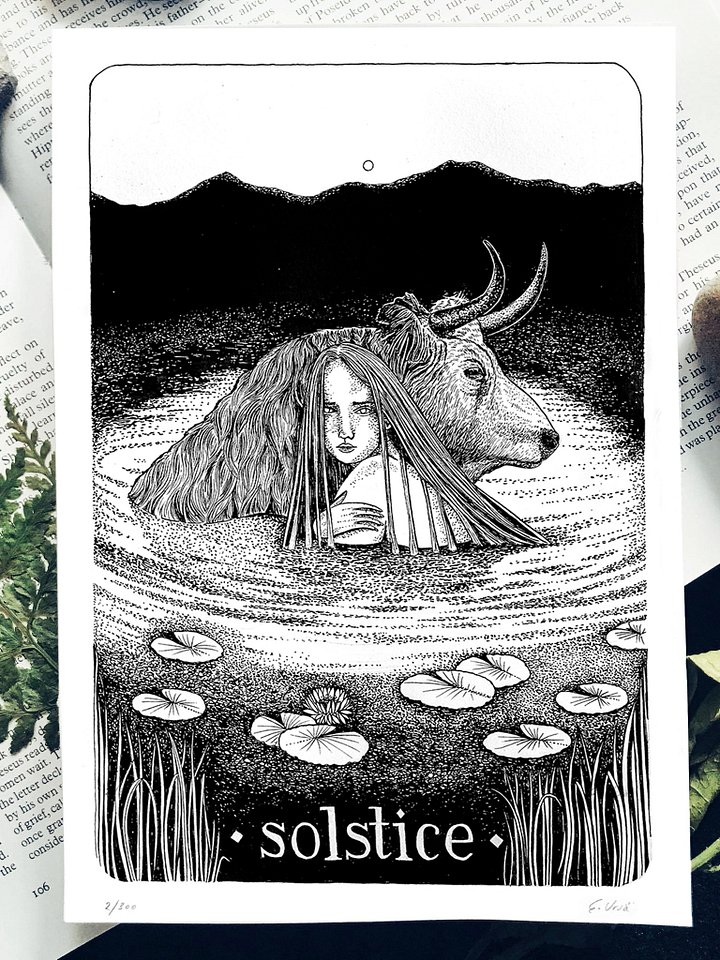 Solstice | Folklore Art Print | A5 & A4 Options product image (1)