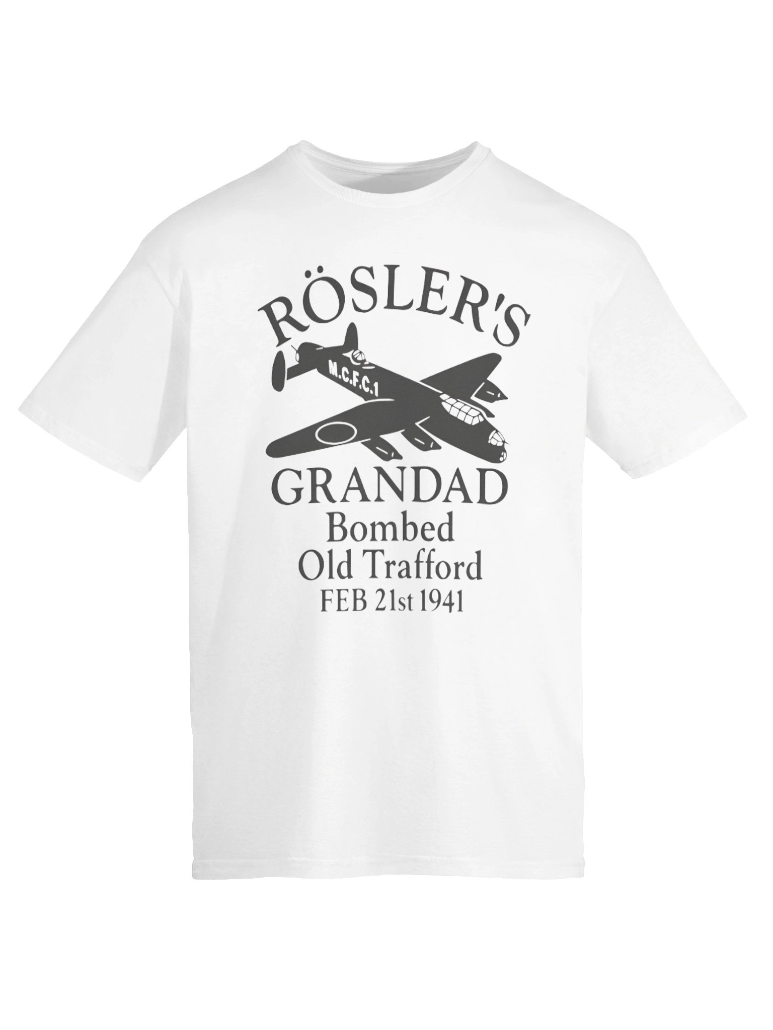 Rosler’s Grandad Bombed Old Trafford 1941 Shirt product image (6)