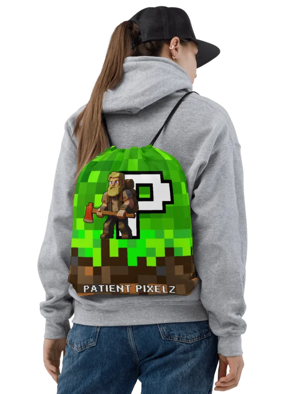Patient PixelZ P Logo Drawstring Bag (PixelZ My Craft) product image (2)