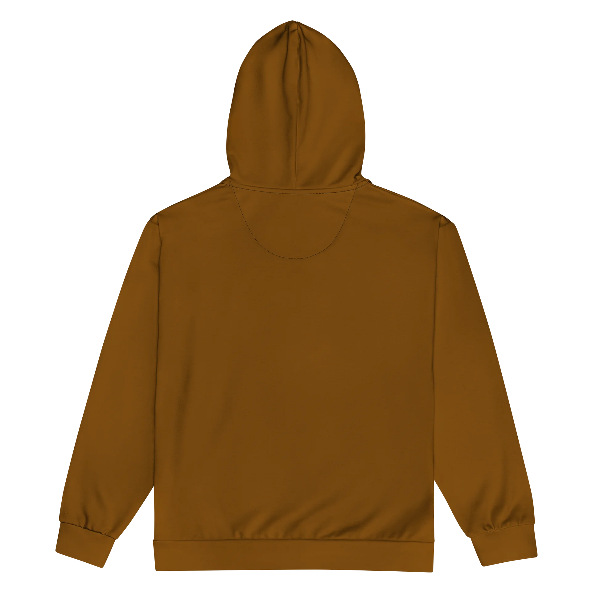 Solid Brown Zip Hoodie product image (3)