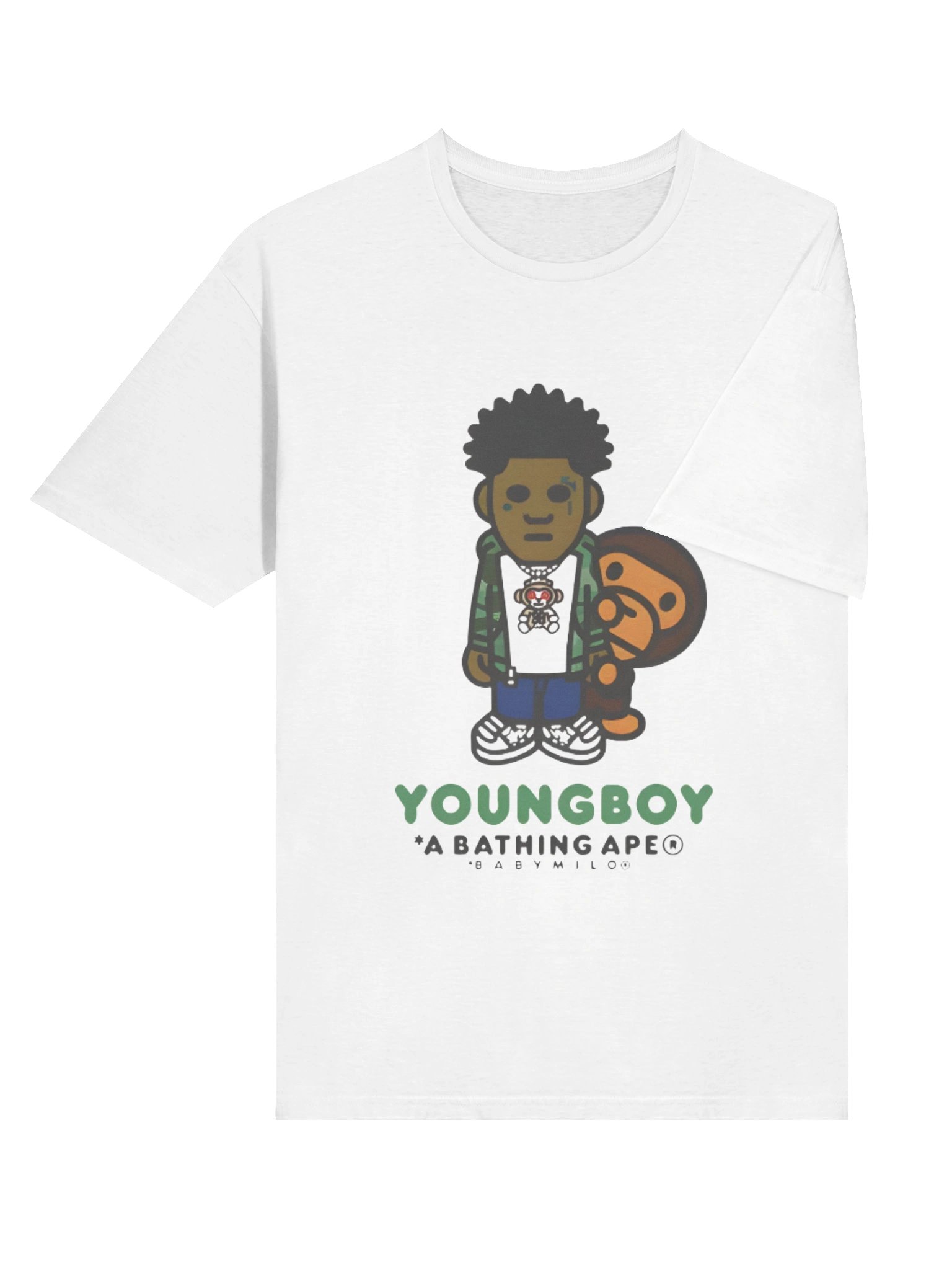 NBA YoungBoy x BAPE Milo Icon T-shirt product image (4)