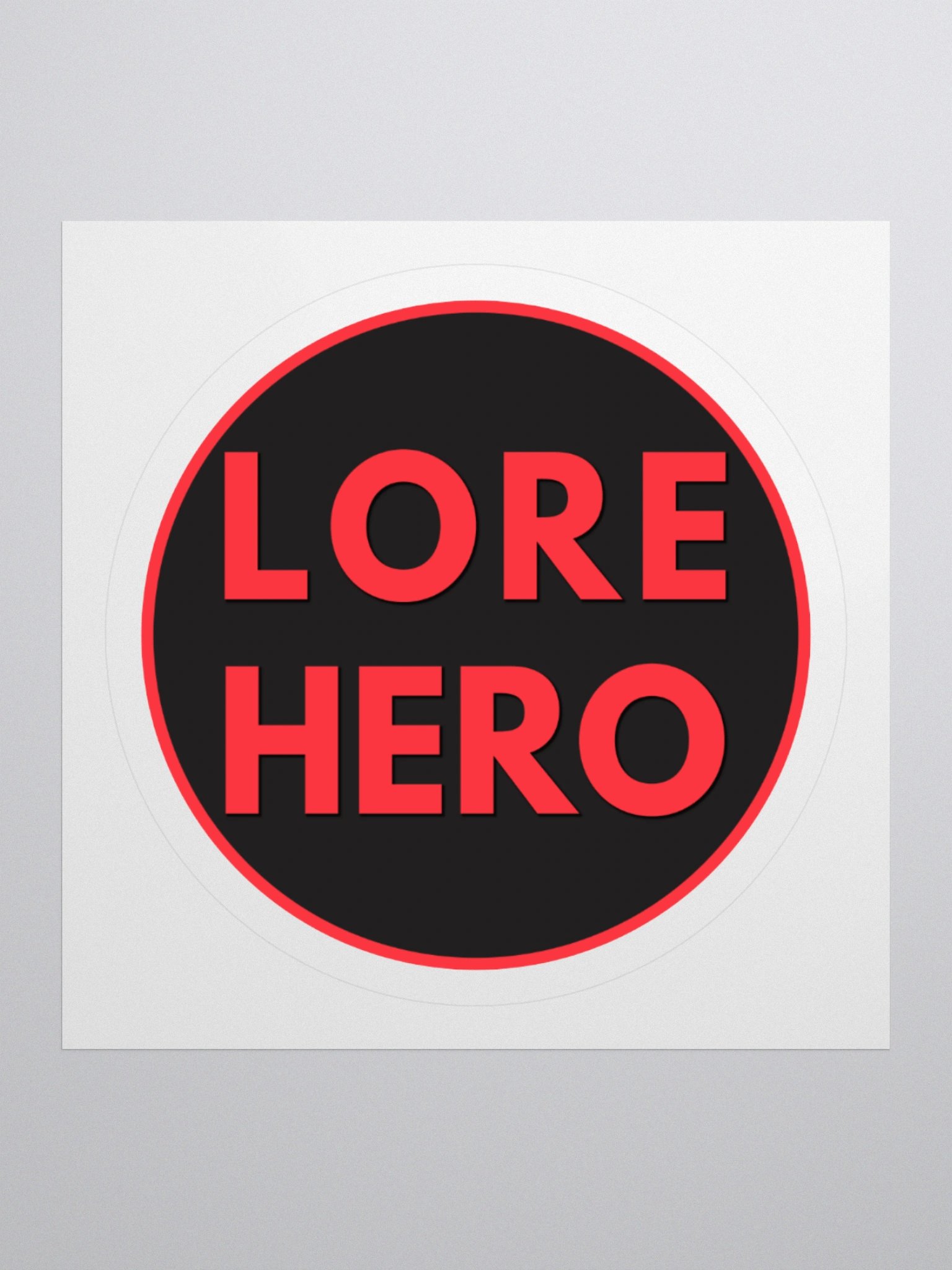 Lore Hero logo sticker product image (2)