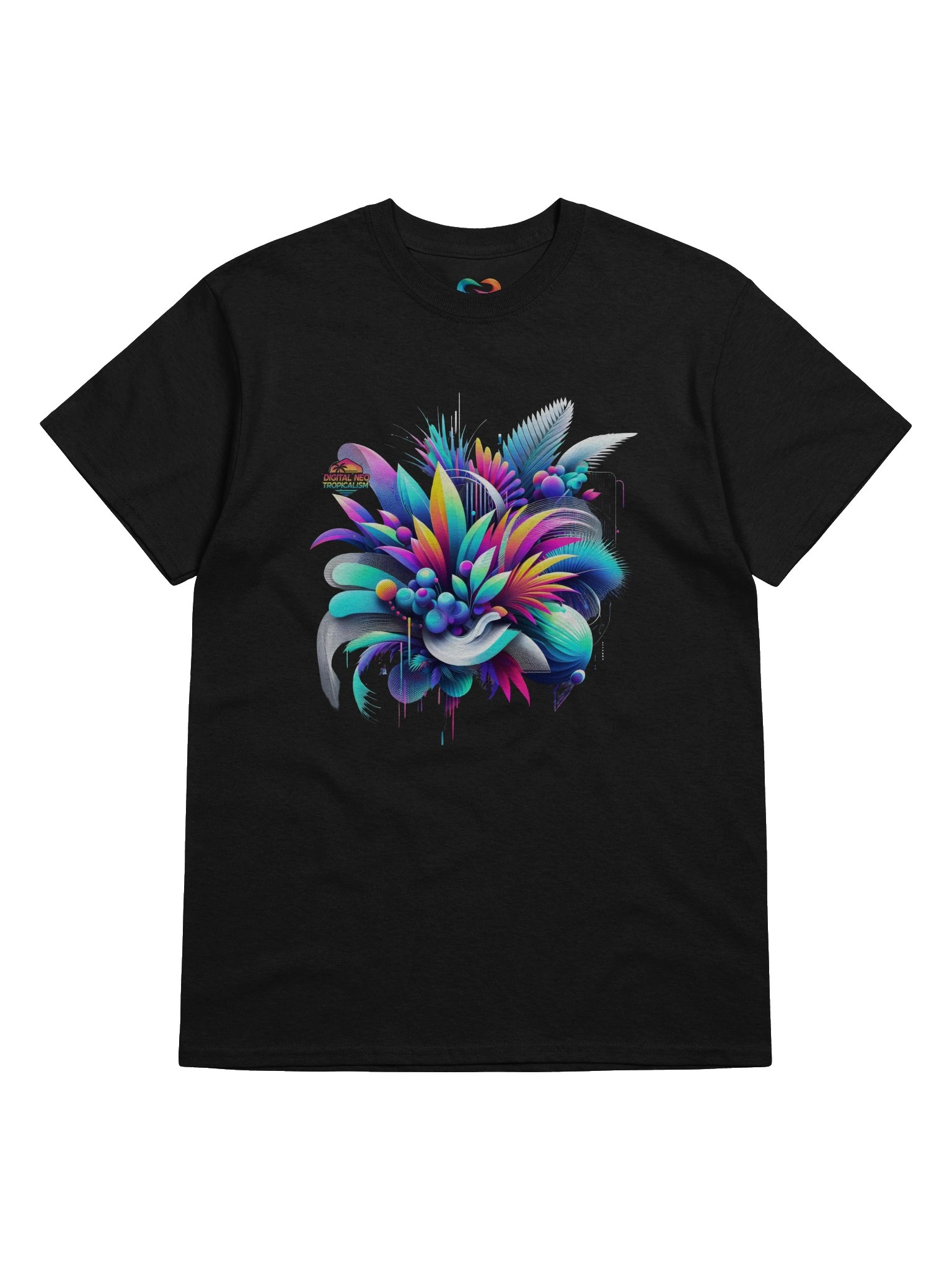 CNX Core Chest Unisex Tee — Digital Neo Tropicalism 005 product image (1)