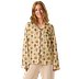1970s Retro Mushrooms Ladies Long Sleeve Pajama Top