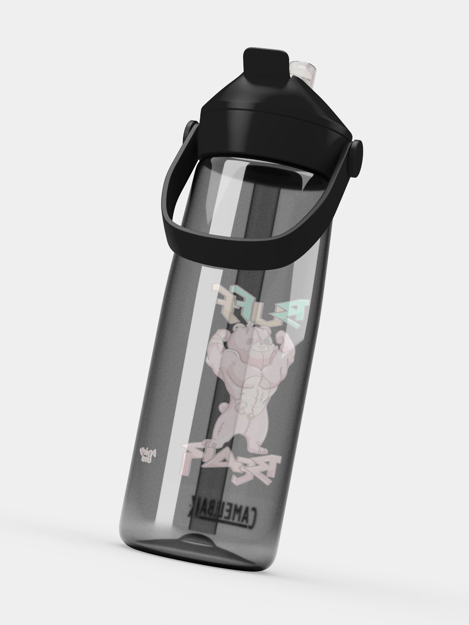 Anxiety Bear Flip Straw Water Bottle product image (22)