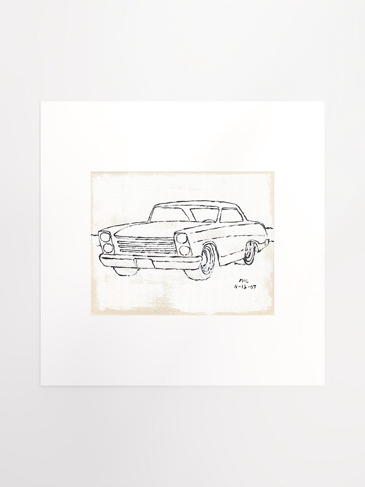 White Car #2 Print product image (1)
