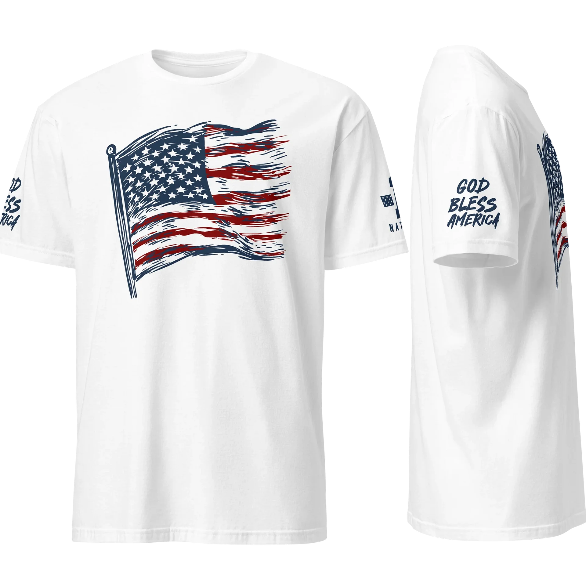 God Bless America Wavy Flag product image (1)