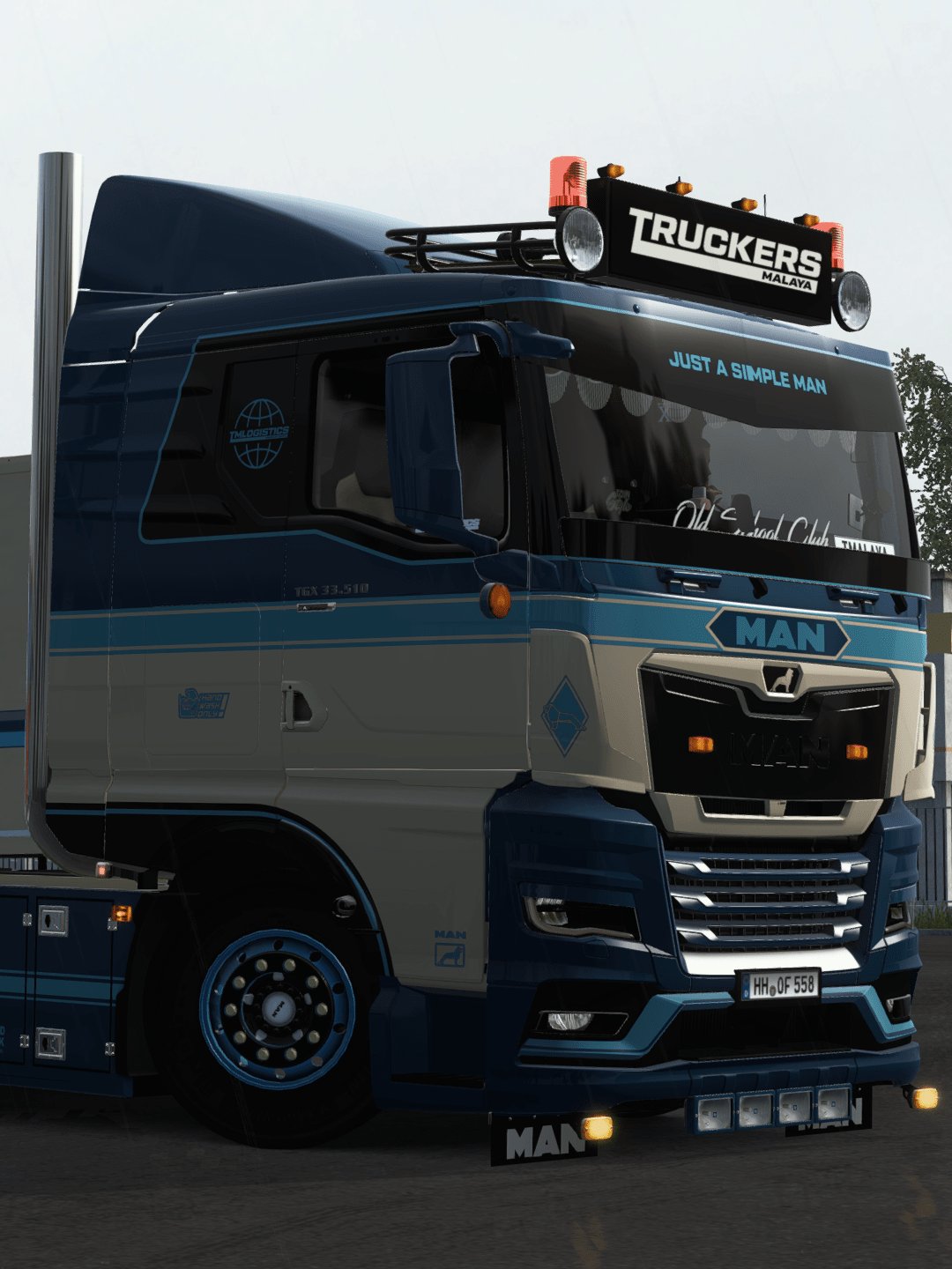 ETS2 - MAN TGX 2020 GN, GM, GX + Multicolor Skin (Gloss & matte color) for SCS & New RIGID & Trailer by KAST product image (3)
