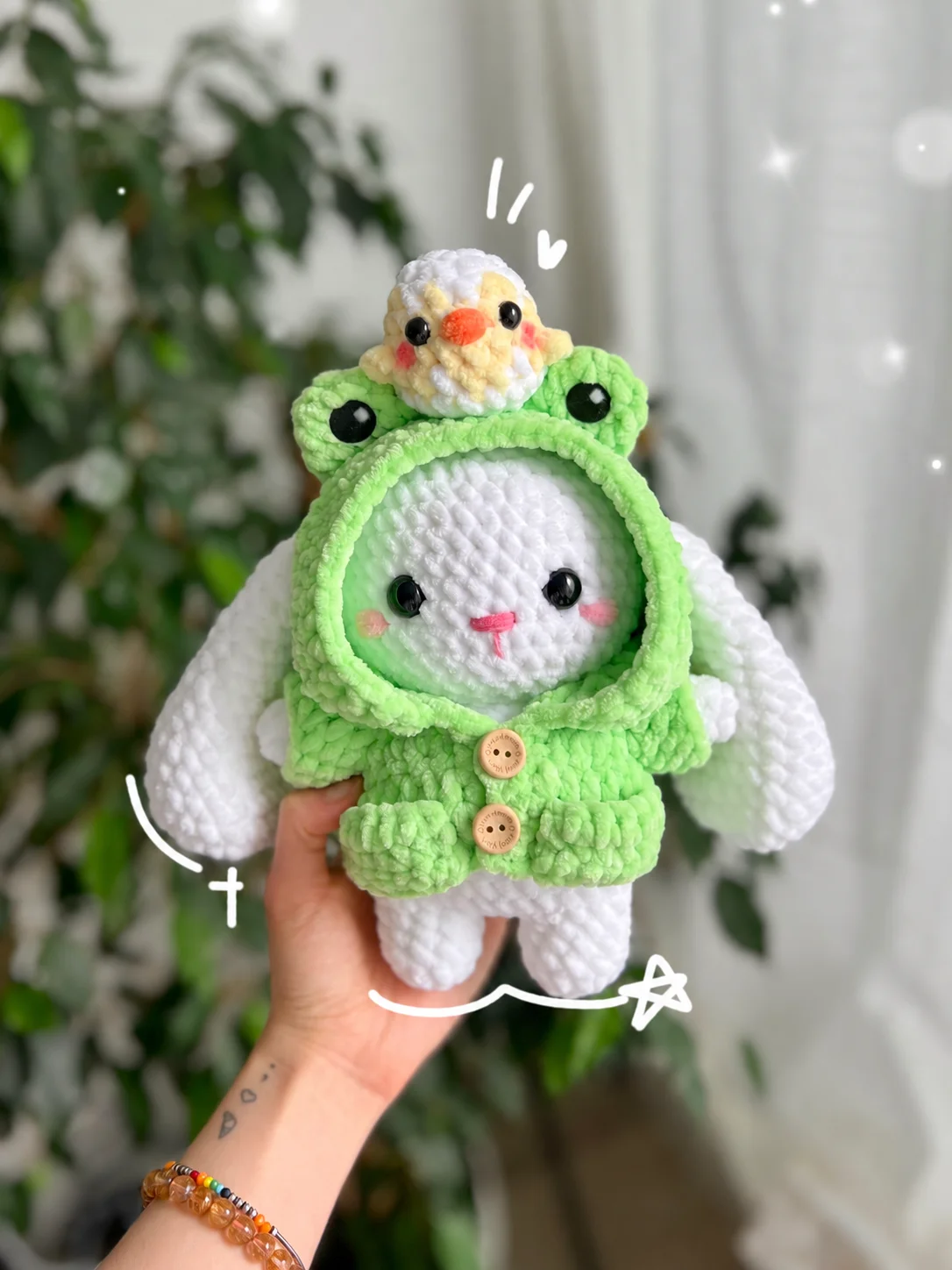 Bunnitty with Hoodie - Bunny & Kitty Crochet Pattern | English PDF product image (5)