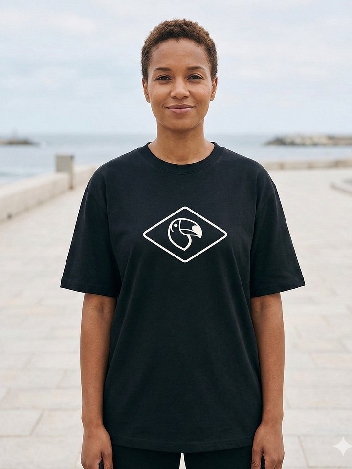 Toucan Icon T-Shirt — Quiet Luxury Coastal Edition product image (2)