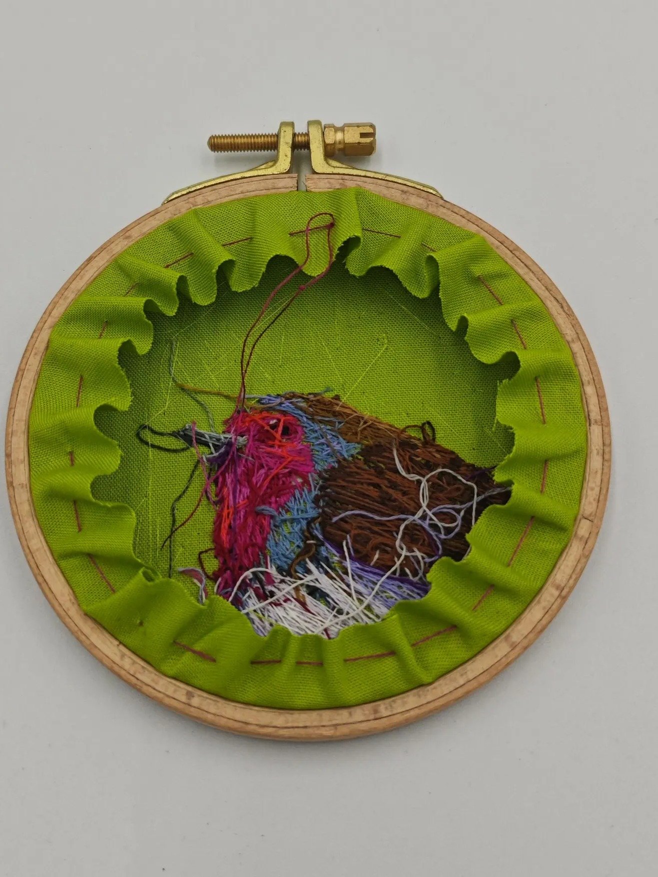 PDF Christmas embroidery pattern bundle, robin and holly product image (7)