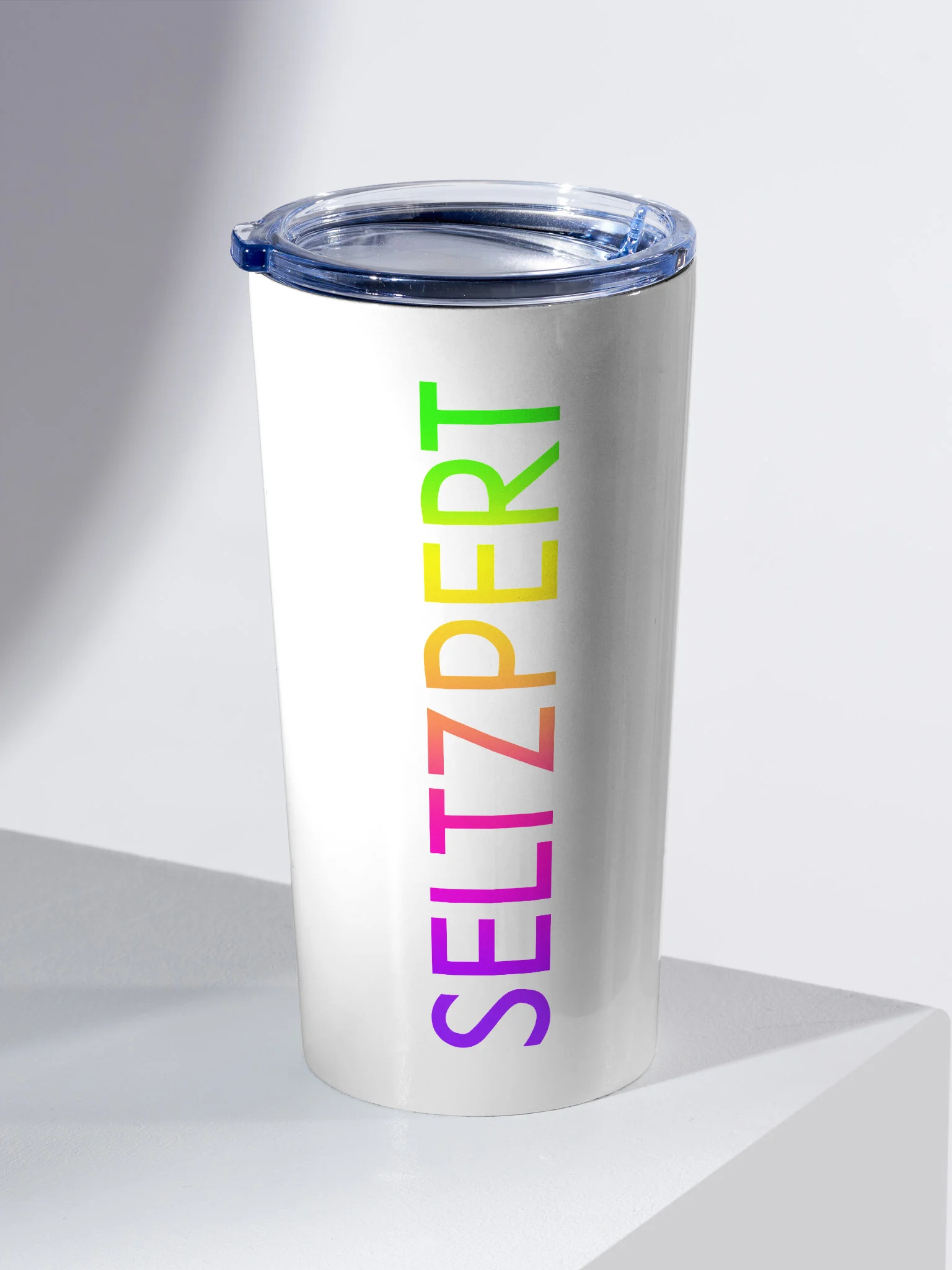 Seltzpert Drink Tumbler (White) | Rainbow Paradise product image (2)