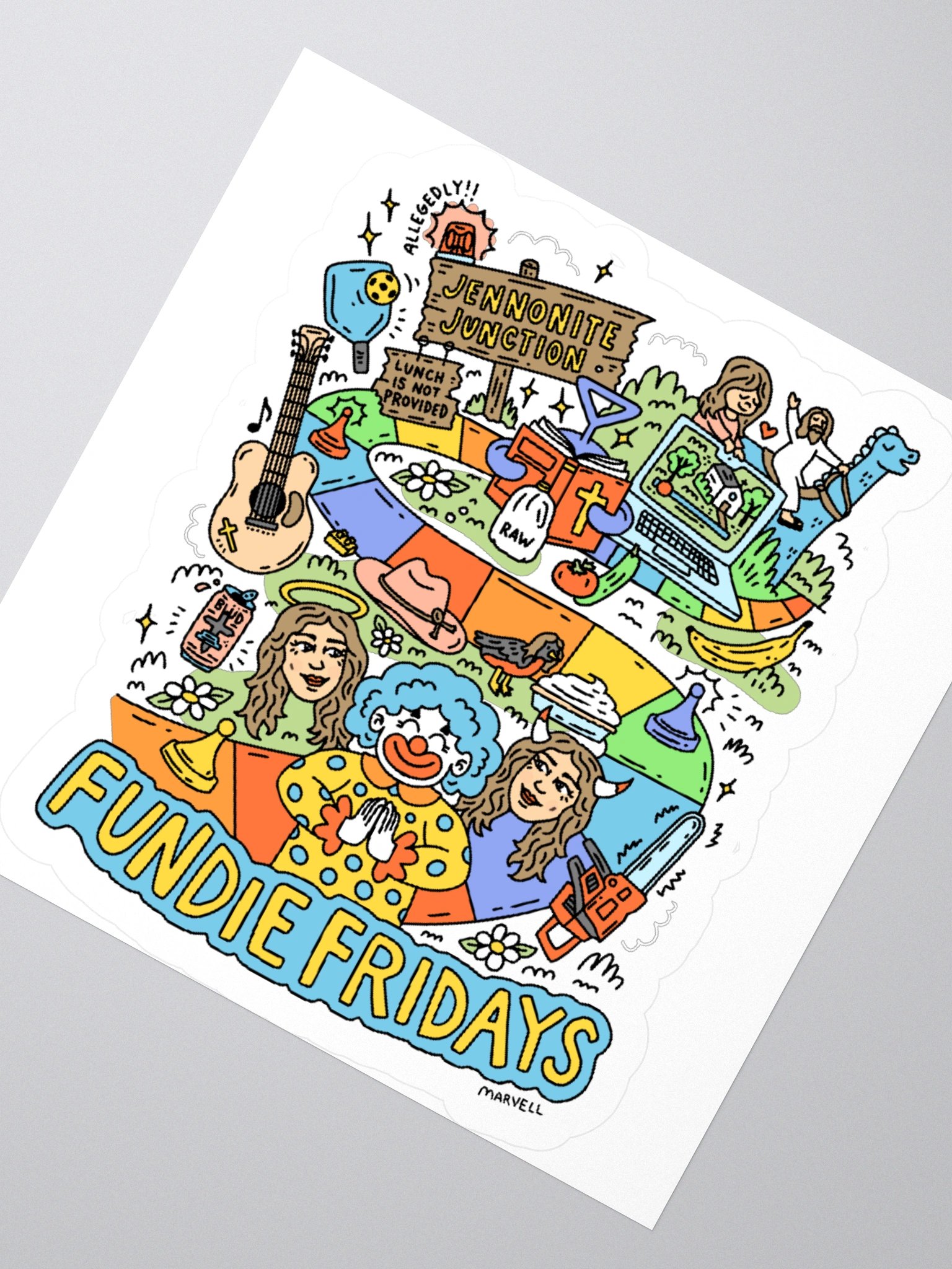 FF Land board game sticker product image (2)