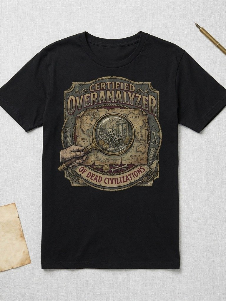 Certified Overanalyzer of Dead Civilizations T-shirt product image (12)