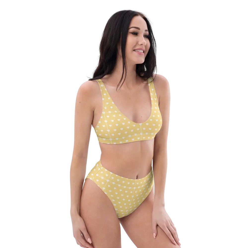 Pastel Heart Seamless Pattern High Waisted Bikini - V2 product image (10)