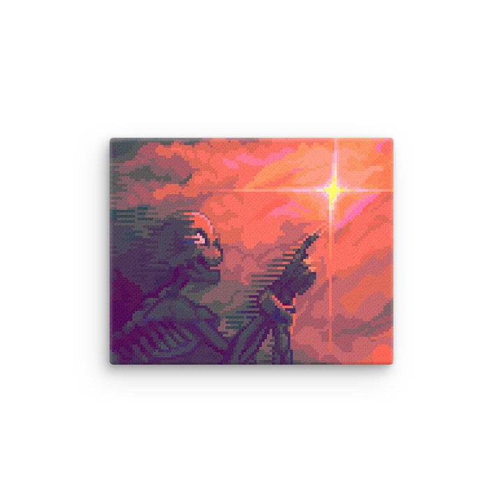 Wish Upon A Star Pixel Art Canvas Print product image (8)
