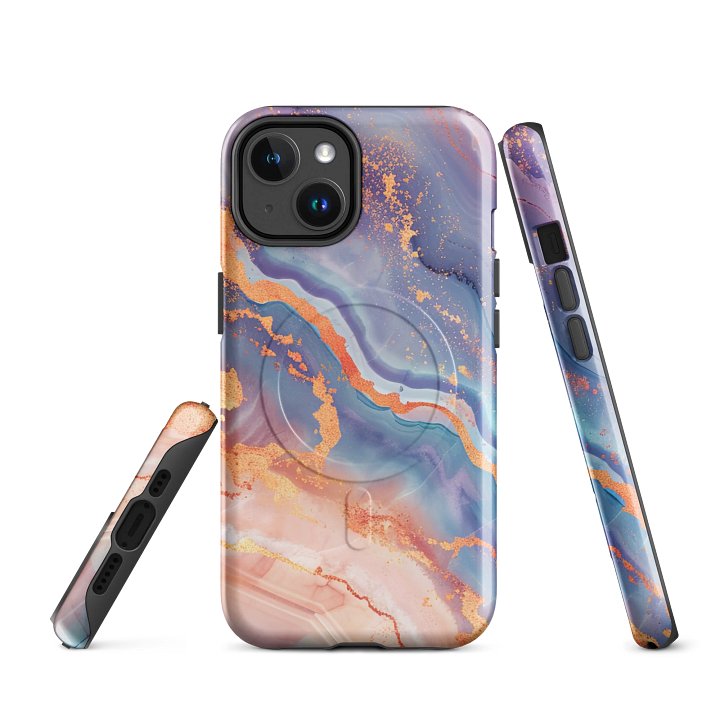 Marble Magic Tough Magnetic MagSafe® iPhone® 14, 15, 16, 17, Pro, Pro Max, Plus Cases. product image (1)