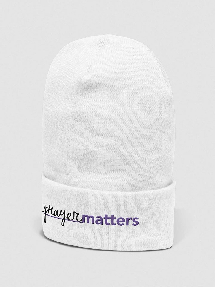 Prayer Matters (Yupoong Cuffed Beanie) product image (2)