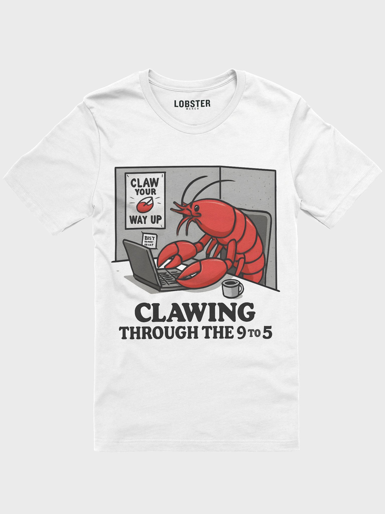 Office Lobster T-Shirt | Funny Work-from-Desk Tee product image (2)