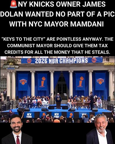 🚨 NY KNICKS Owner totally SNUBS NYC Mayor Zohran Mamdani when being handed 