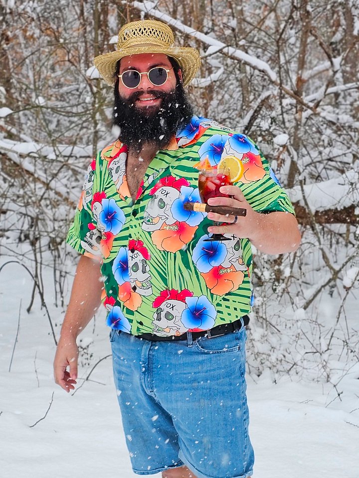 Poison Flower Hawaiian Skull Shirt product image (2)